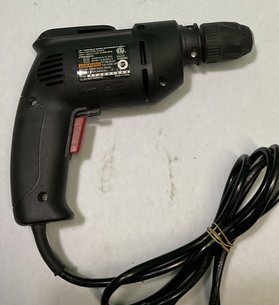 DRILL MASTER 3/8" VARIABLE SPEED REVERSIBLE Corded DRILL 60614