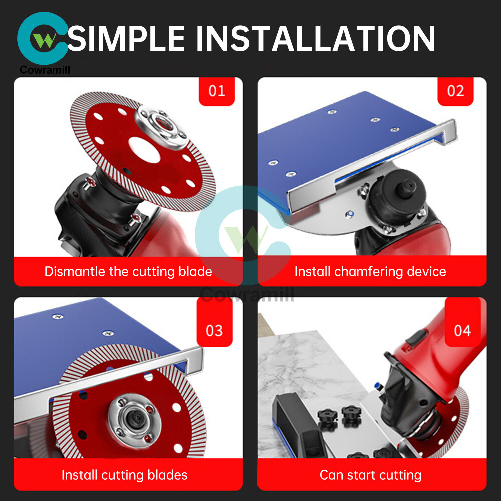 Angle Grinder Accessory Tile for 45° Chamfer Cutting For Type 100 Angle Grinder