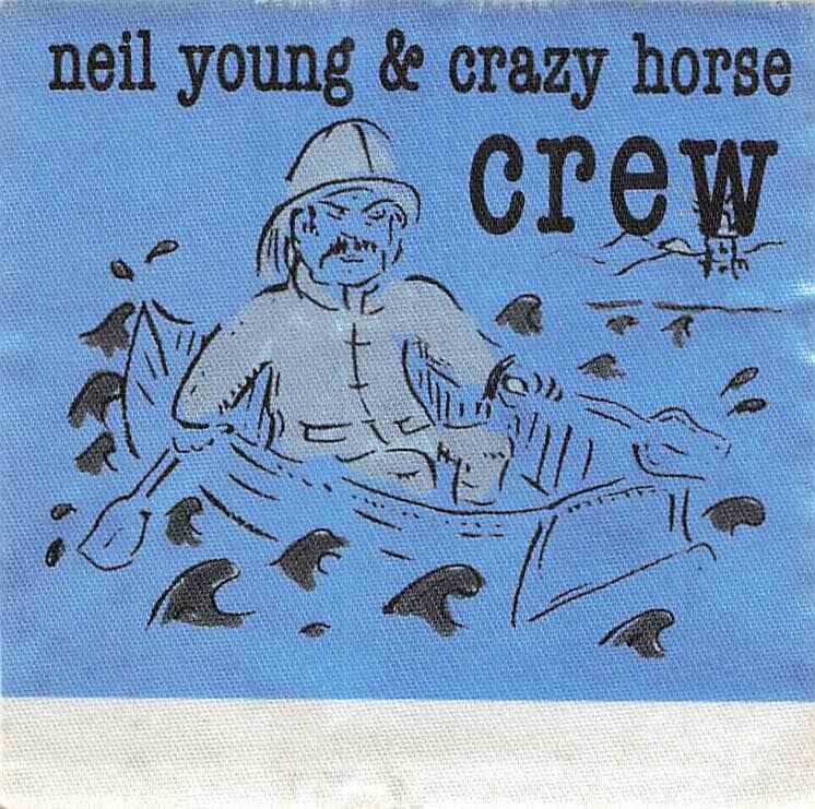 Neil Young & Crazy Horse Backstage Pass Blue Crew Cloth Variant