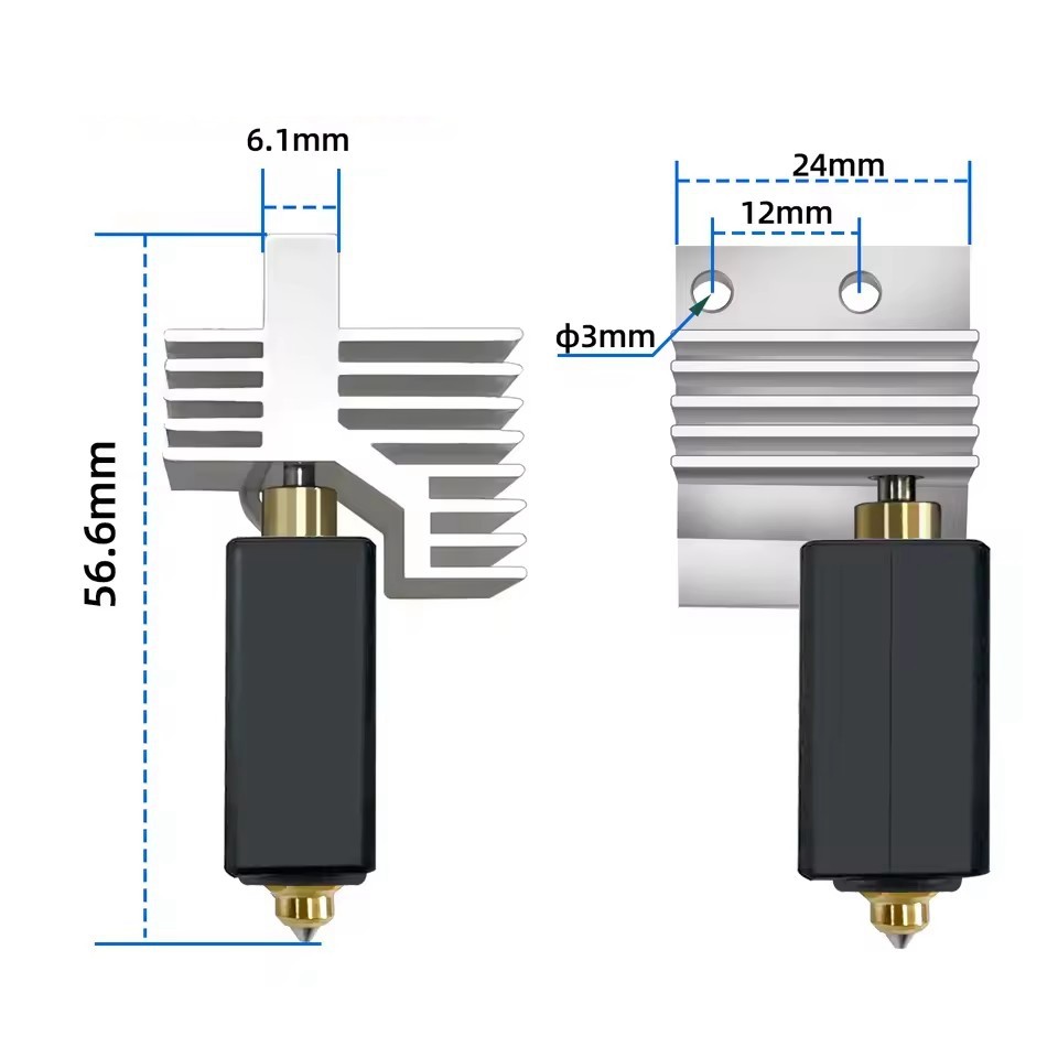 For Elegoo Centauri Carbon Centauri Hot end Kit Assembly 0.4mm Nozzle 3D Printer