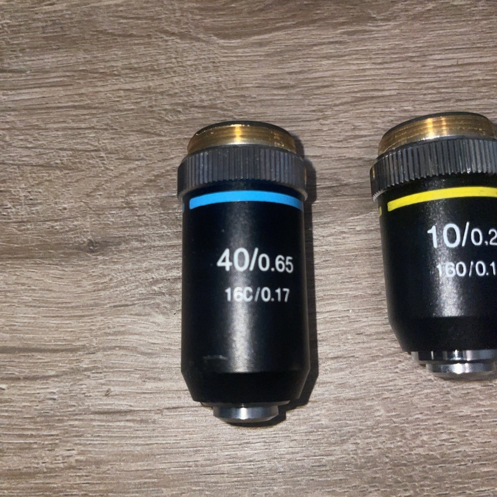 Microscope Objective Lens 3 Total From Same Microscope
