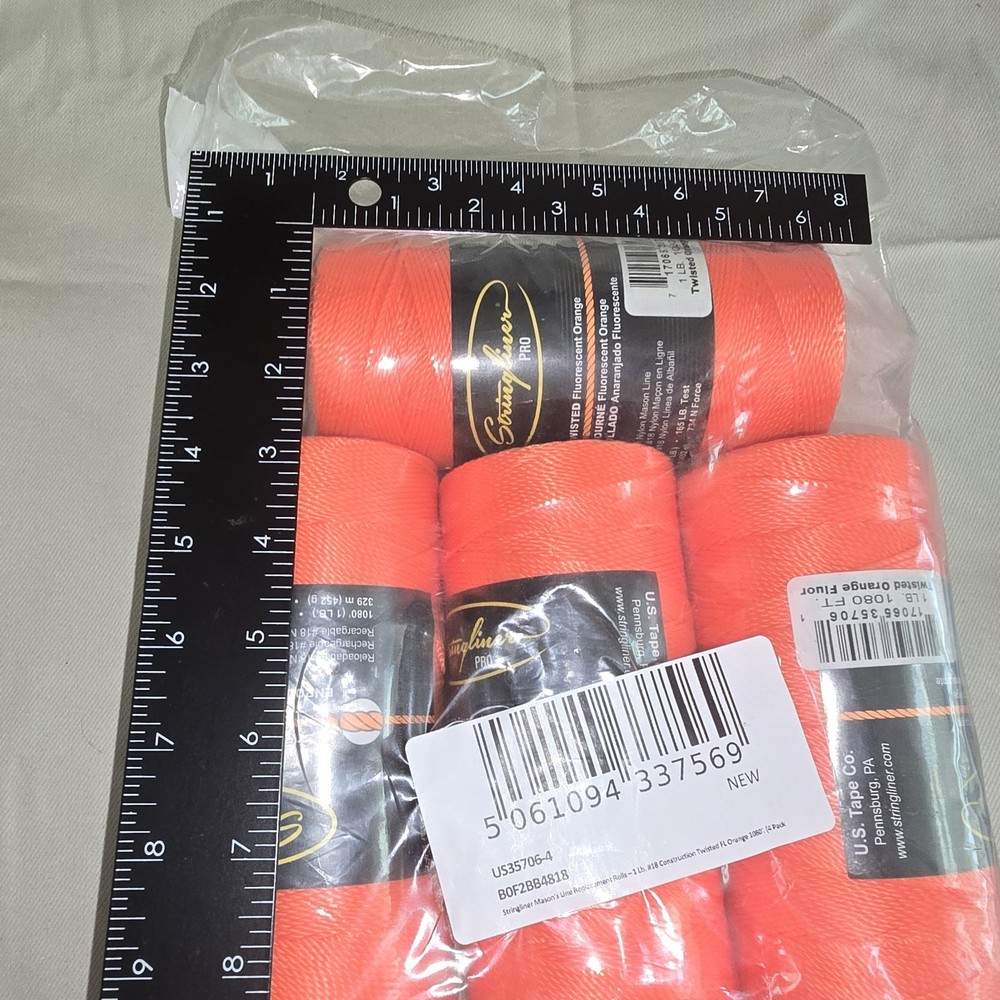 Stringliner 35706 Mason’s Line Replacement Rolls – 1 Lb. #18 Construction...