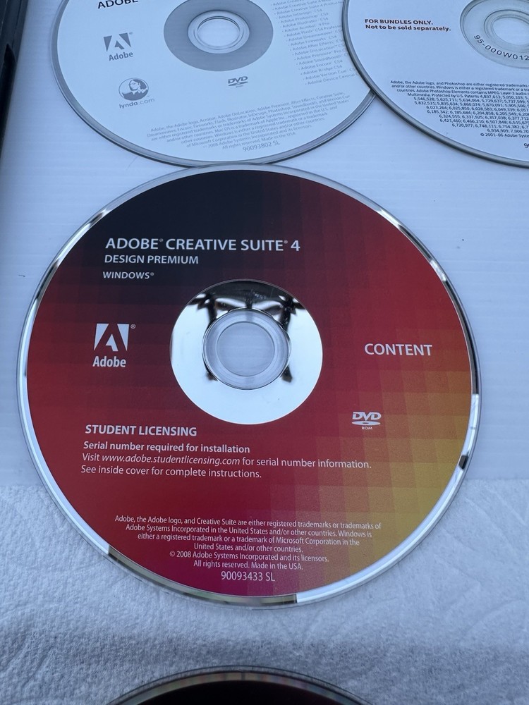 Ad0be Creative Suite 4 CS4 Design Premium Windows Student Version w/ Serial #