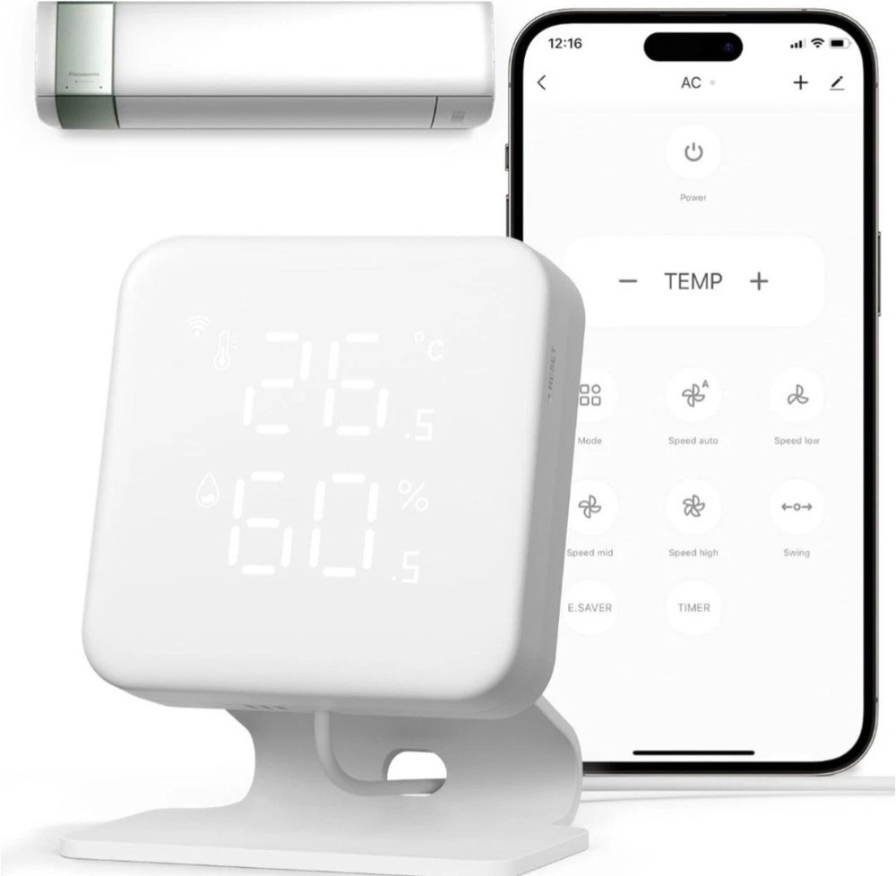 WOOX Smart Air Conditioner Controller, WiFi IR Remote Control for Mini Split OB