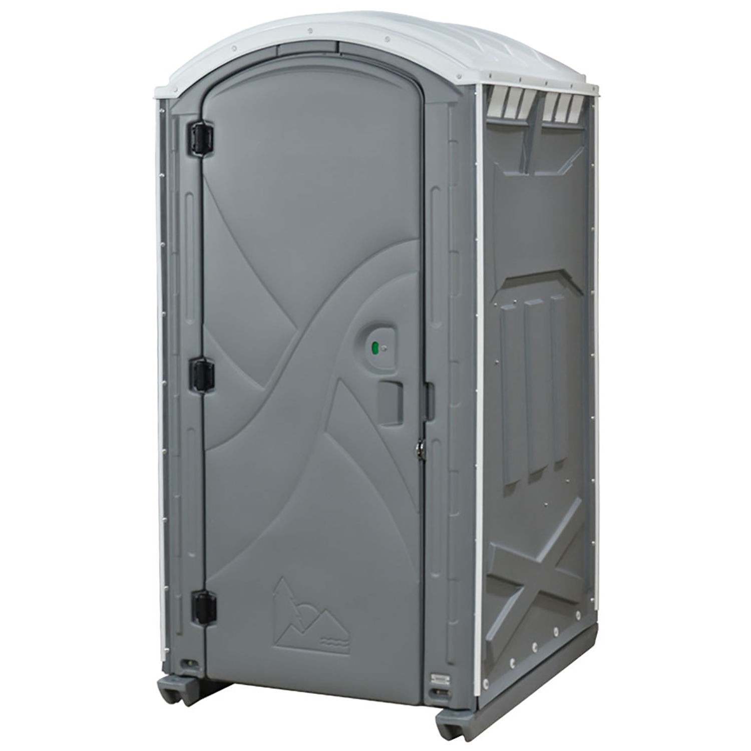 PolyPortables PPAX-05 Axxis Portable Restroom Gray 47"L x 43"W x 92"H