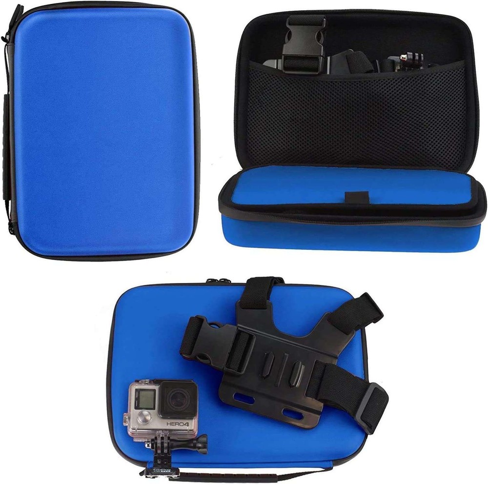 Navitech Blue Action Camera Hard Case For GIT2PGoClever DVR Extreme