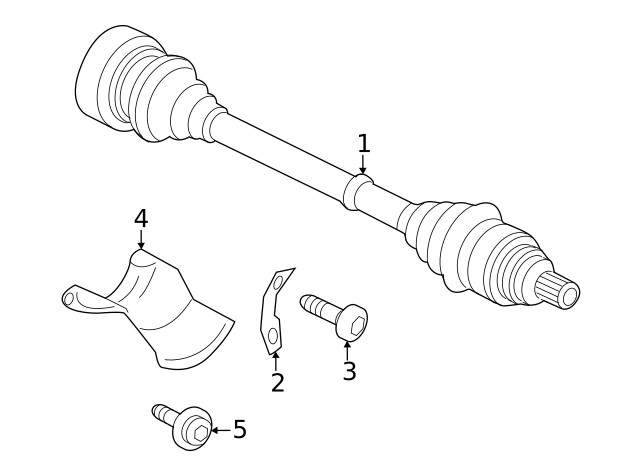 Genuine Audi Shield Bolt N-912-032-02