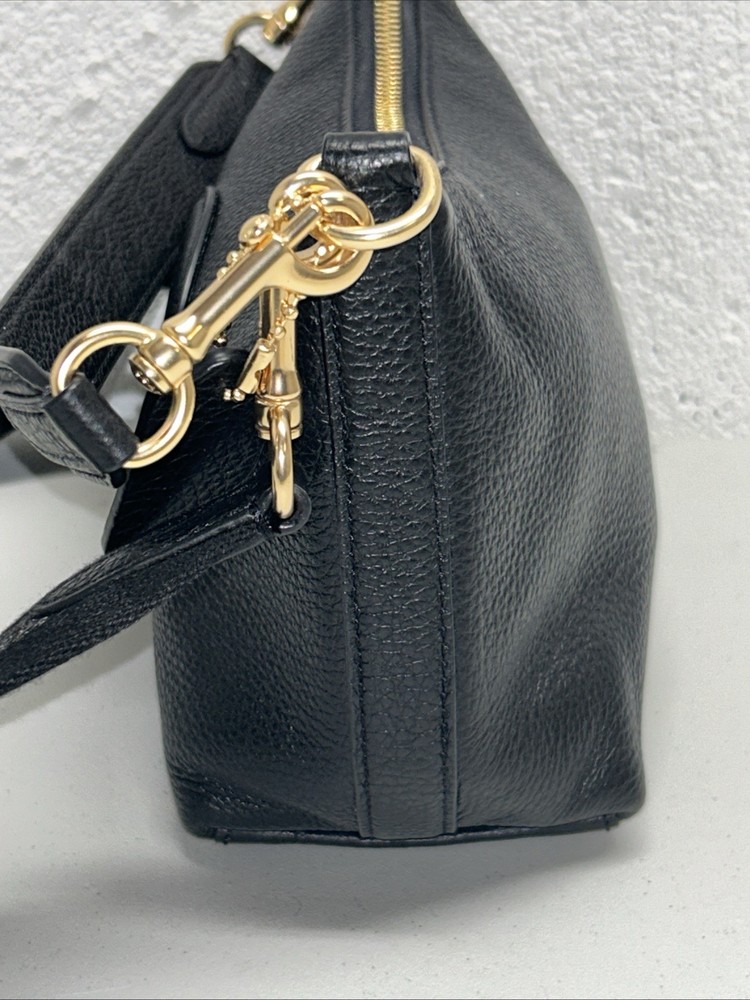 Coach Dempsey Shoulder Bag Black Leather Patch (C2829)