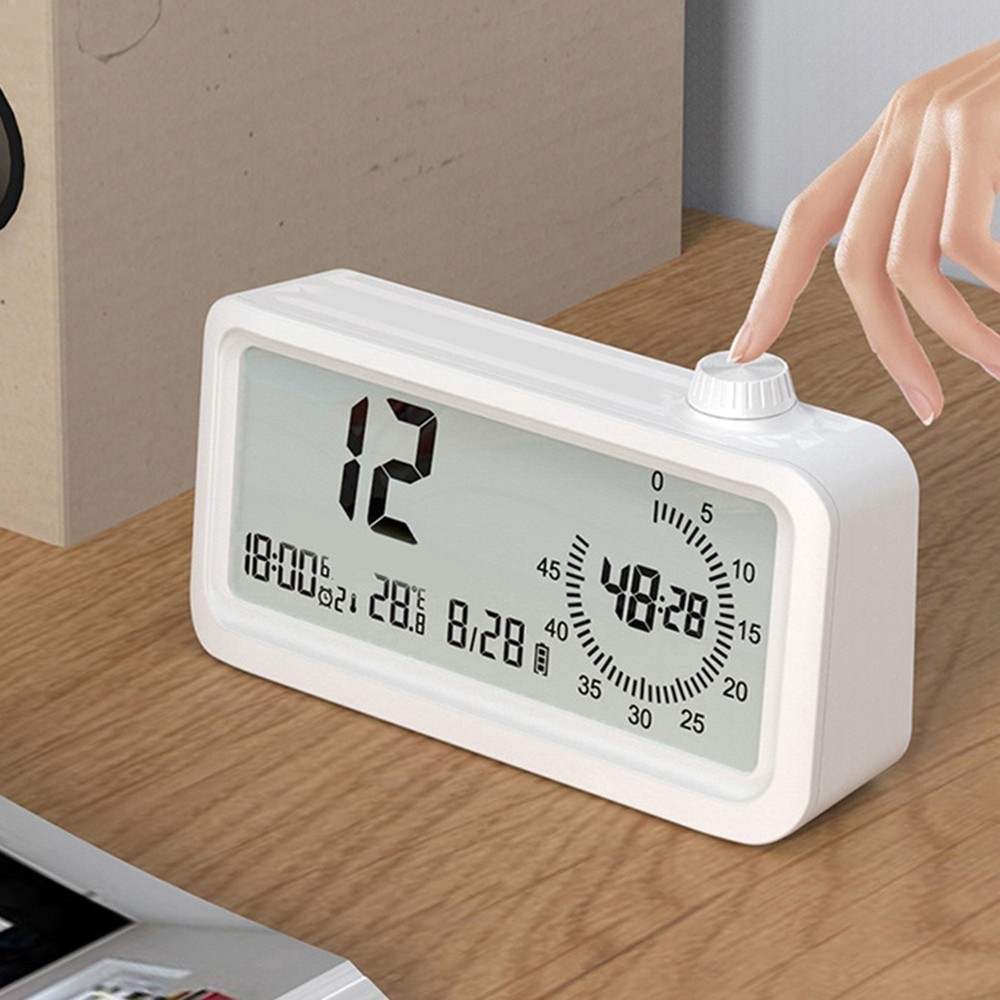 Visual Timer and Alarm Clock for Students Dual Function Time Management