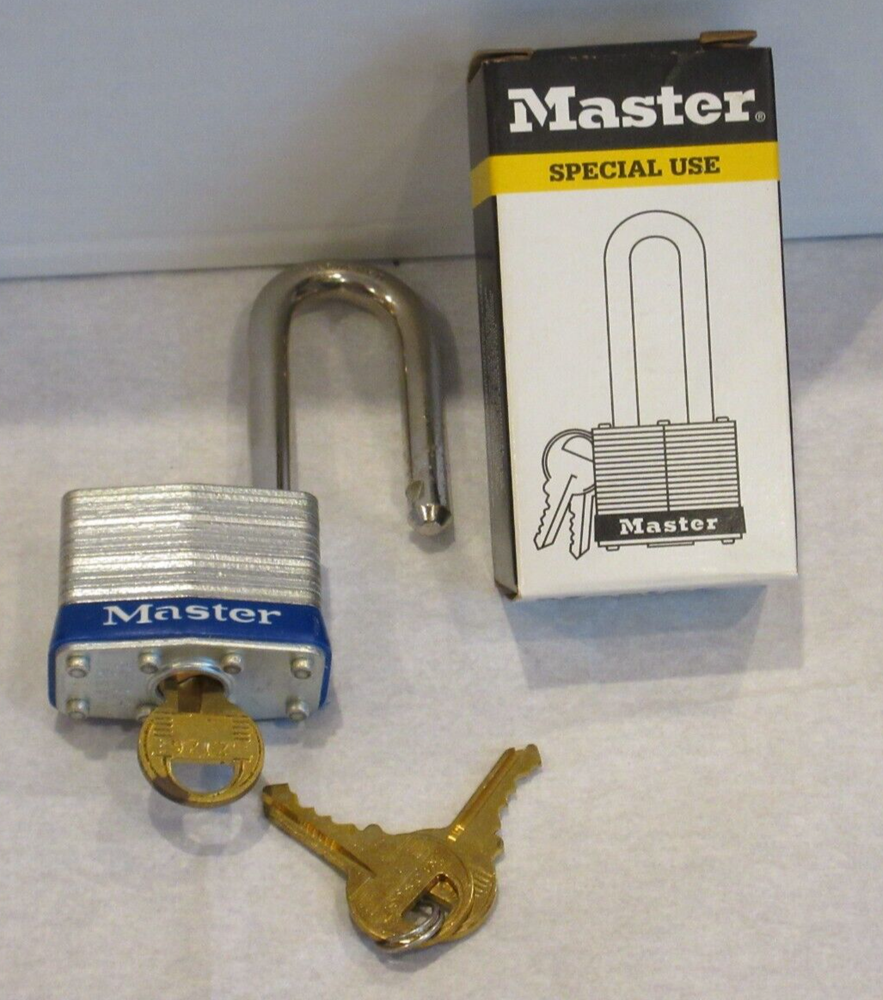 MASTER SPECIAL LONG SHANK PADLOCK with 3 KEYS
