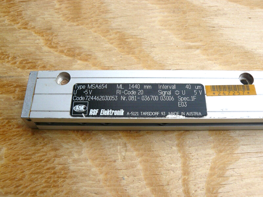 RSF Electronik MSA654 ML 1440 mm Linear Encoder 5V 40µM 081-036700 03006