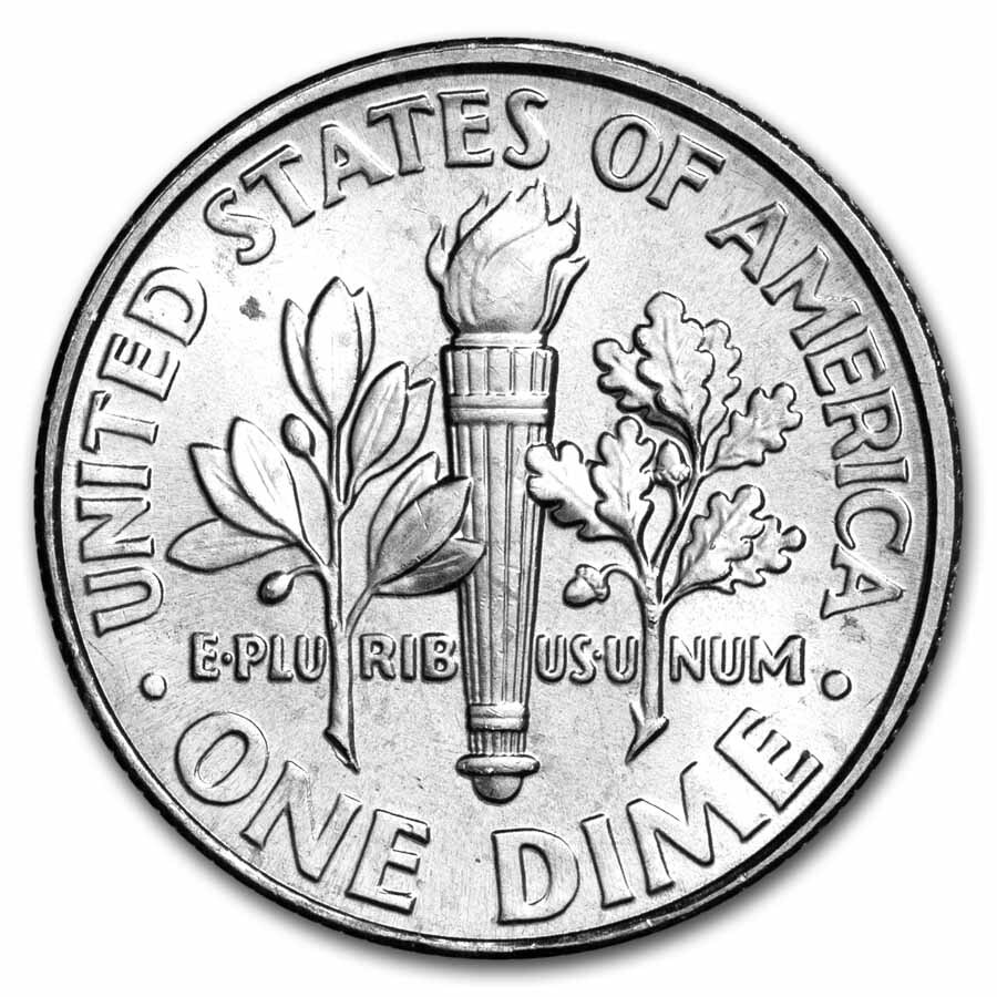 2021-D Roosevelt Dime BU 50-Coin Roll