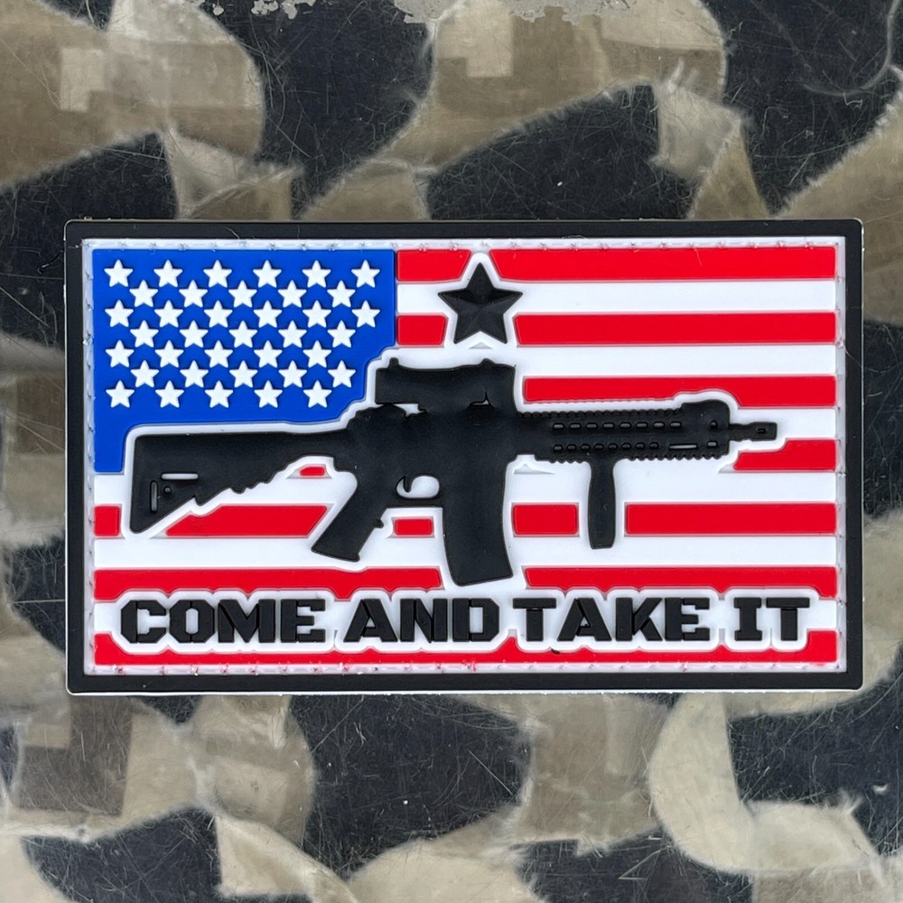 NEW Come & Take It US Flag PVC Patch (PATCH-CATI-ST)