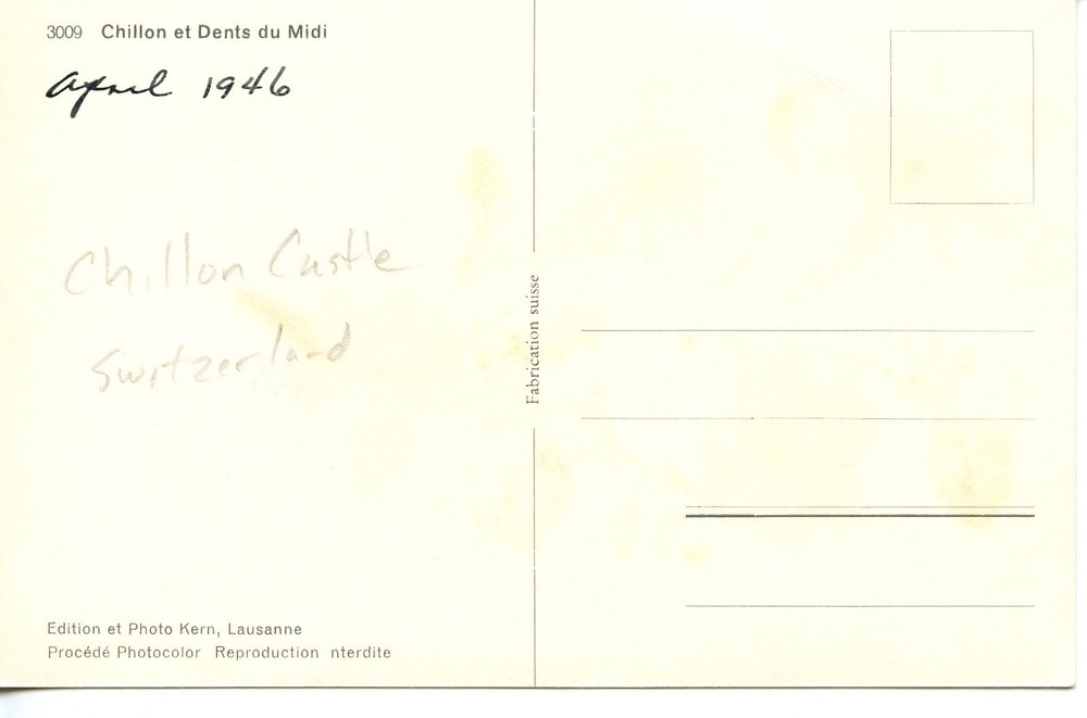 SWITZERLAND - CHILLON CASTLE - PC155