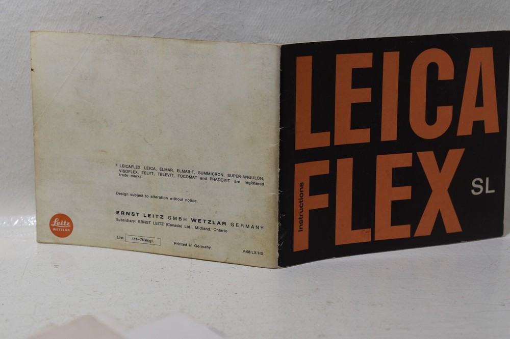 LEICA FLEX SL Instructions