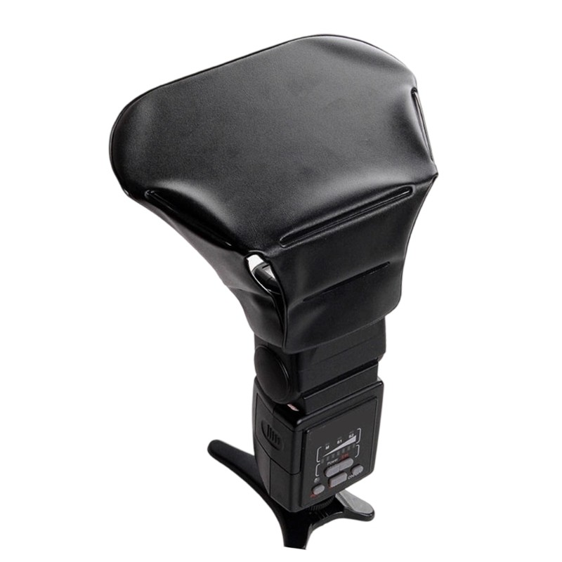 Flash Diffuser Softener Reduces Harsh Shadows for Studio Portrait Photography
