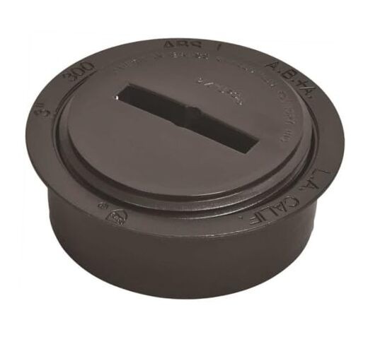 DWV ABS SNAP IN CLEANOUT WITH PLUG 3"