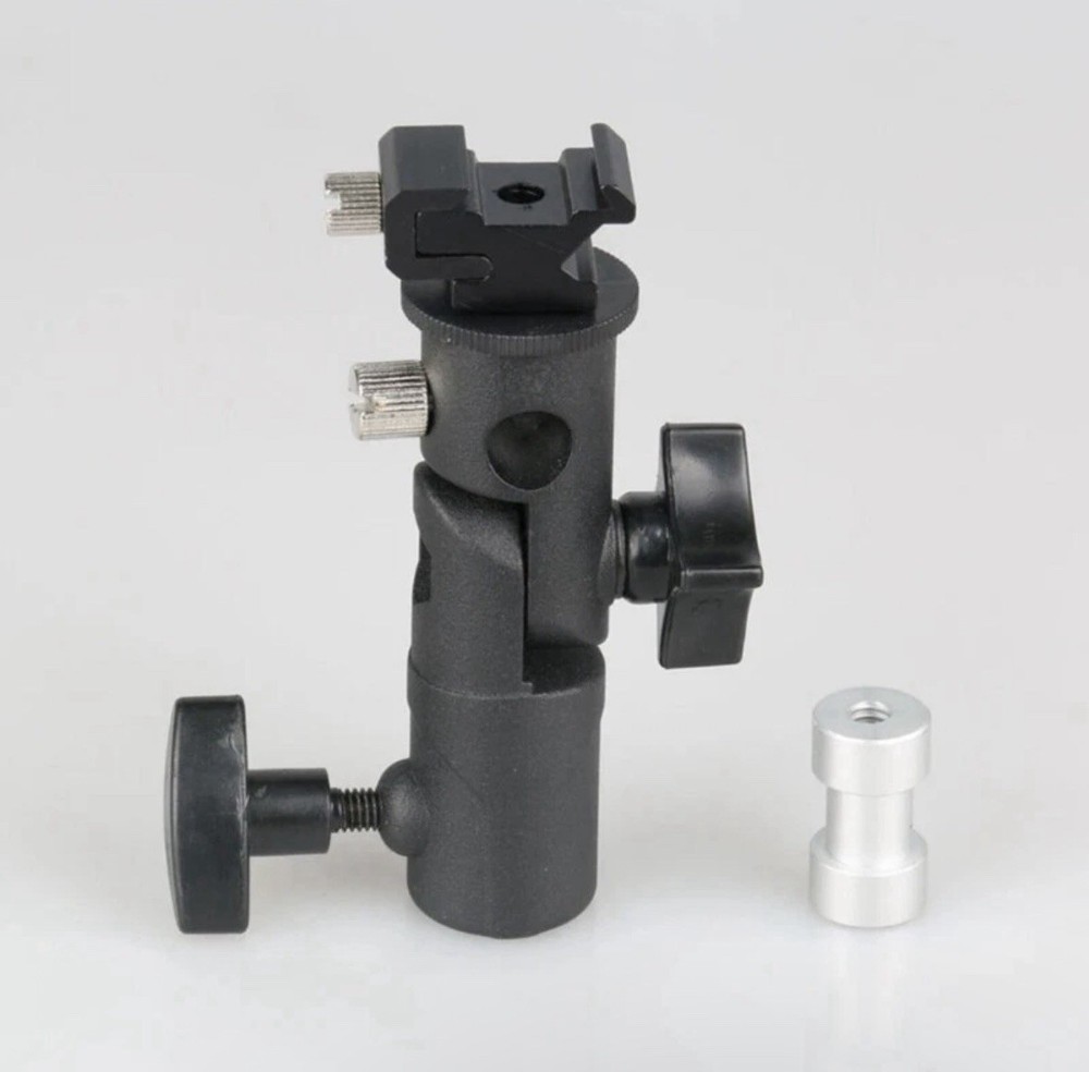 DSLR Flash Light Supporter Camera Mount Stand Flash Stand Bracket Swivel Mount