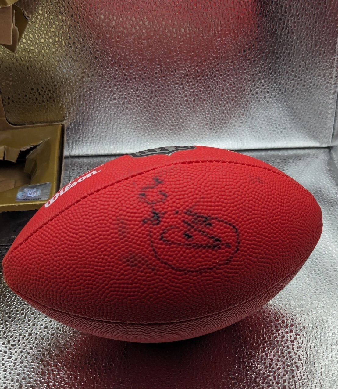 WILSON NFL GAME FOOTBALL AUTHENTIC DUKE 2008 NY Giants Replica