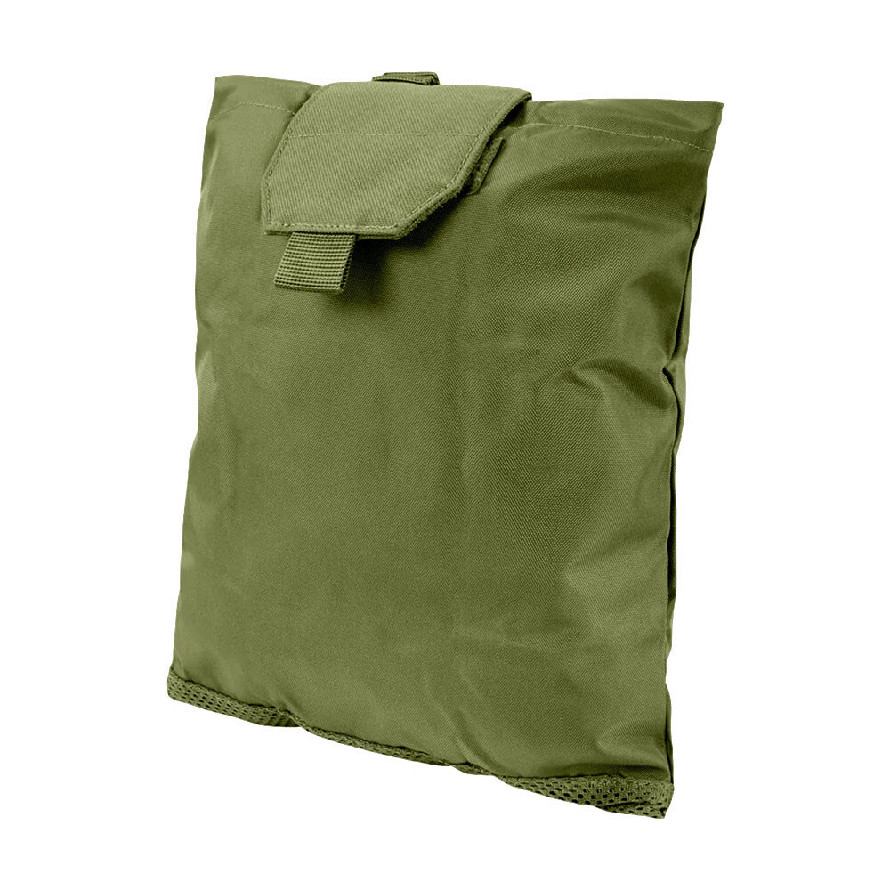 Modular MOLLE Hook Loop Magazine Micro Dump Bungee Retention Pouch OD GREEN