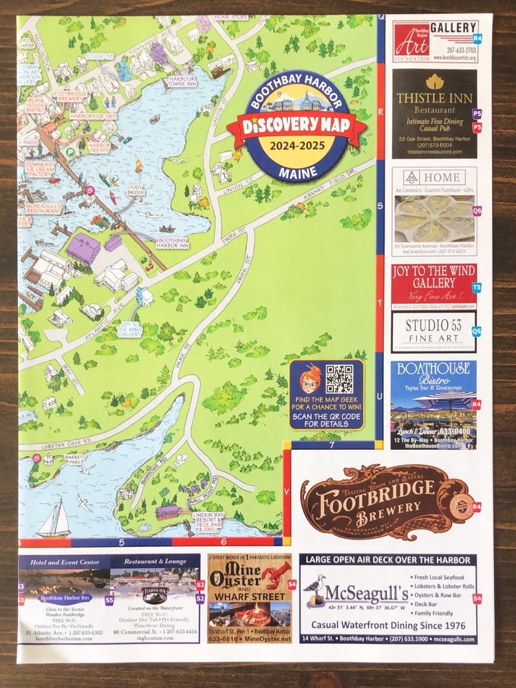 Boothbay Harbor Maine Discovery Map (2024)