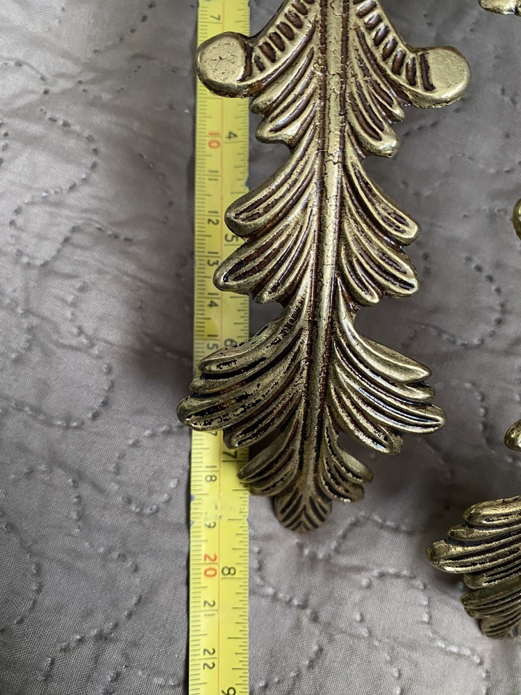 Vintage Brass Curtain Tie Backs Hooks