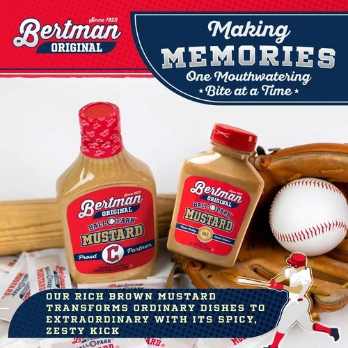 Bertman Original Ball Park Mustard 1 Pound Bold Flavor Since 1925