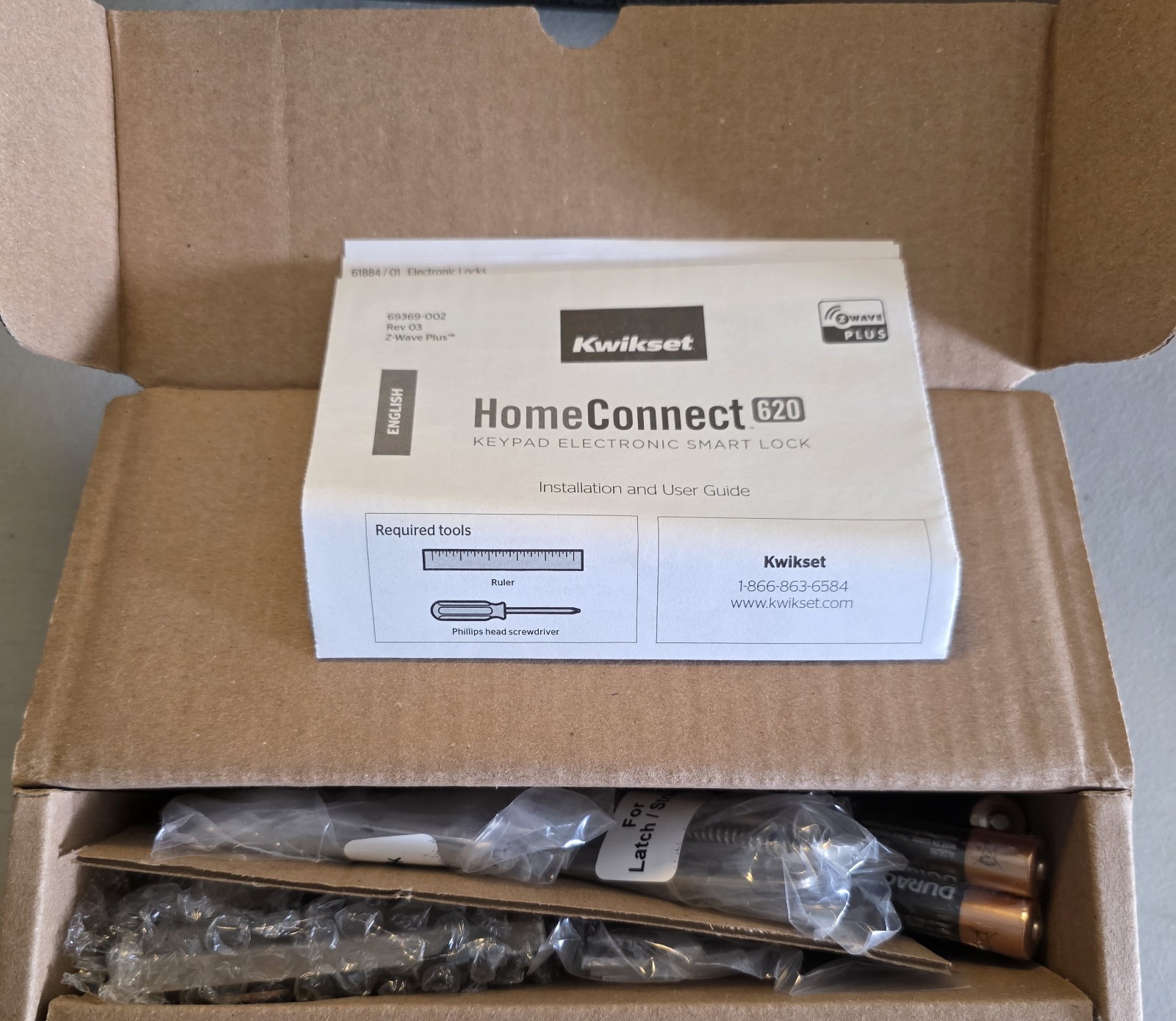 Kwikset Home Connect 620 Z-Wave Plus Smart Lock Satin Nickel 98920-001 - New