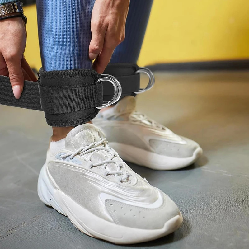 Adjustable Ankle Cuffs for Glute & Thigh Training - Cable Machine Accessories
