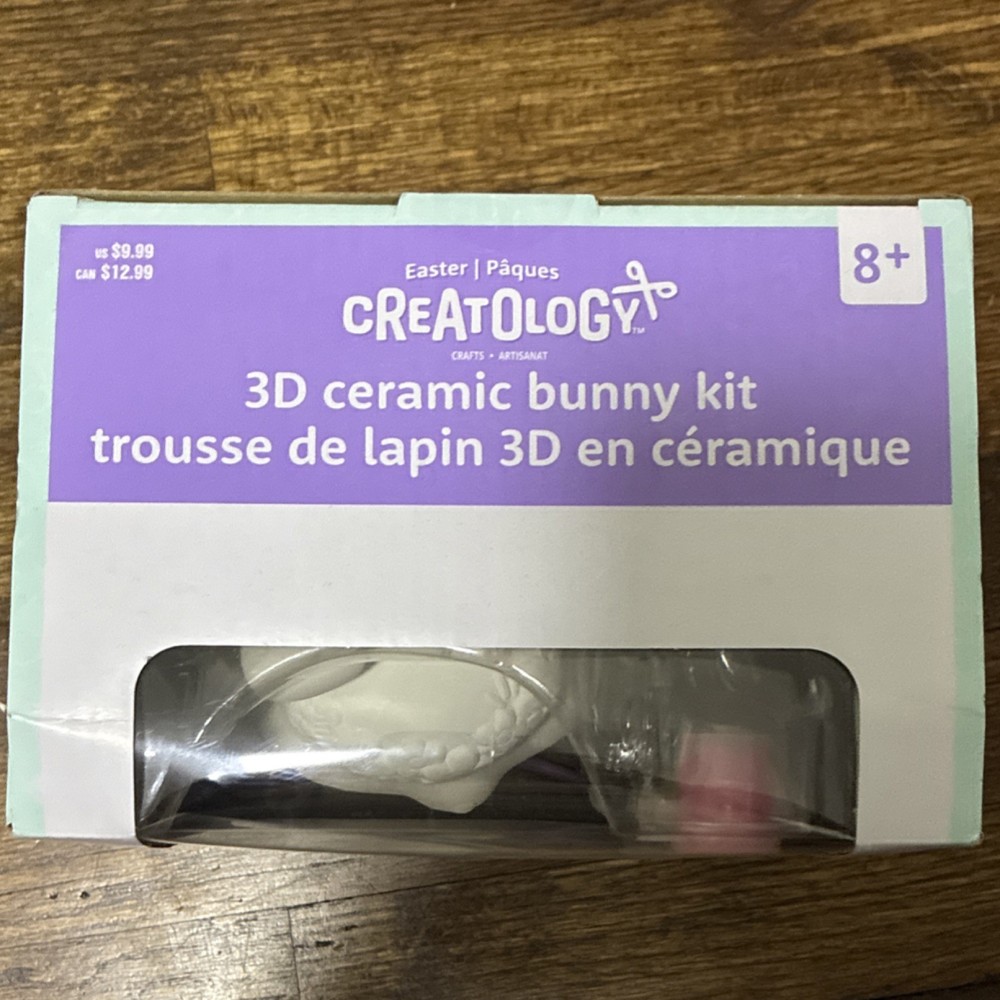 Creatology Easter 3D Ceramic Bunny Kit Paint Your Own, Makes 1, Age 8+