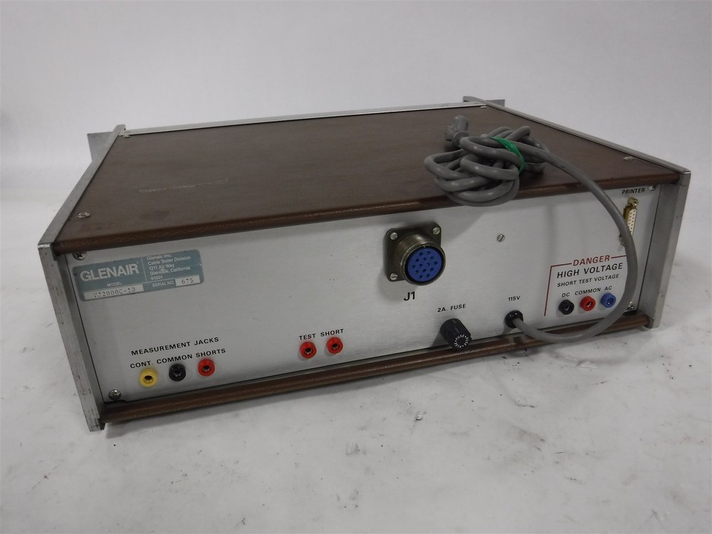 Used Glenair Model VJ2000C-10 High Voltage Cable Tester 3E