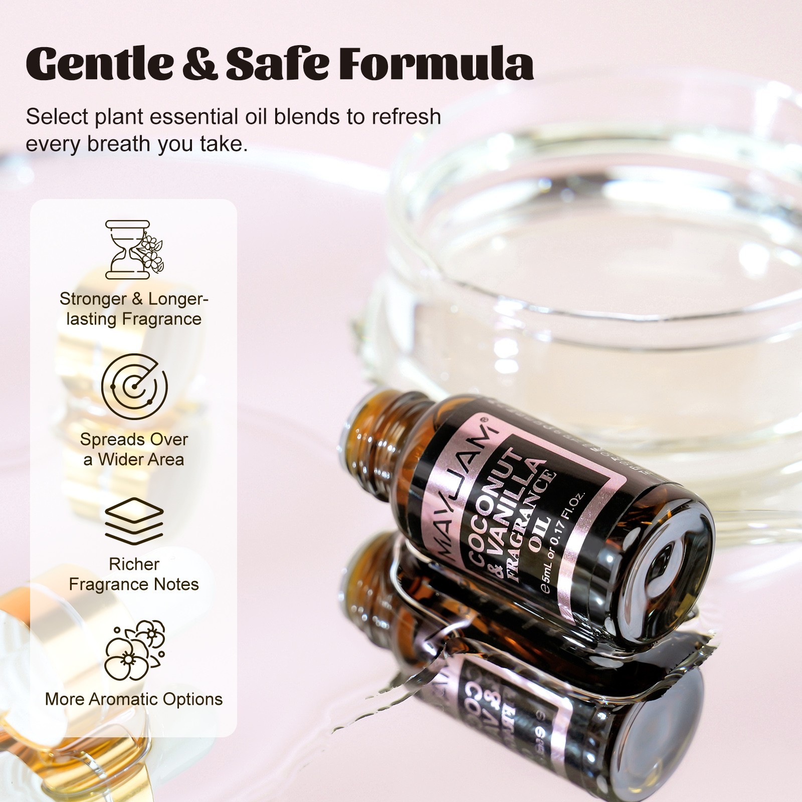 MAYJAM 20Pcs Fragrance Oil Gift Set for Candle Soap Incense Making Scented Oils