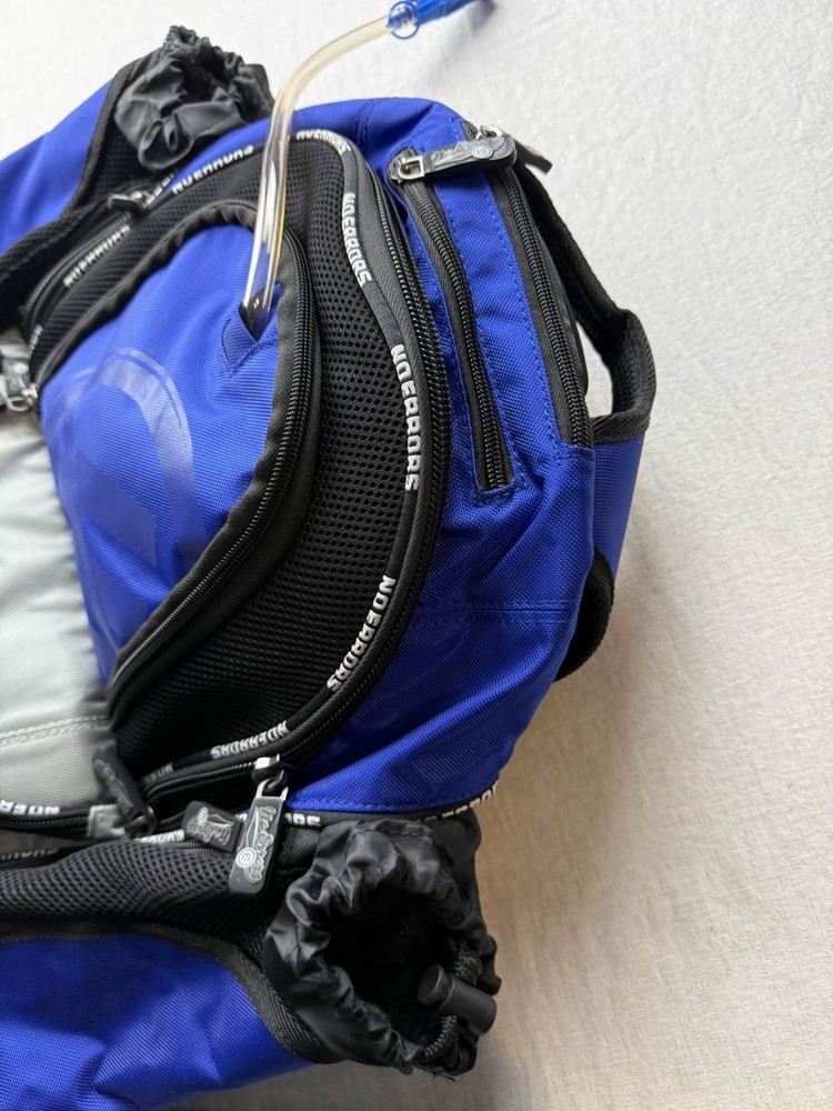 No Errors Baseball Softball Backpack Hydration Bladder Blue Gray Gear Bag