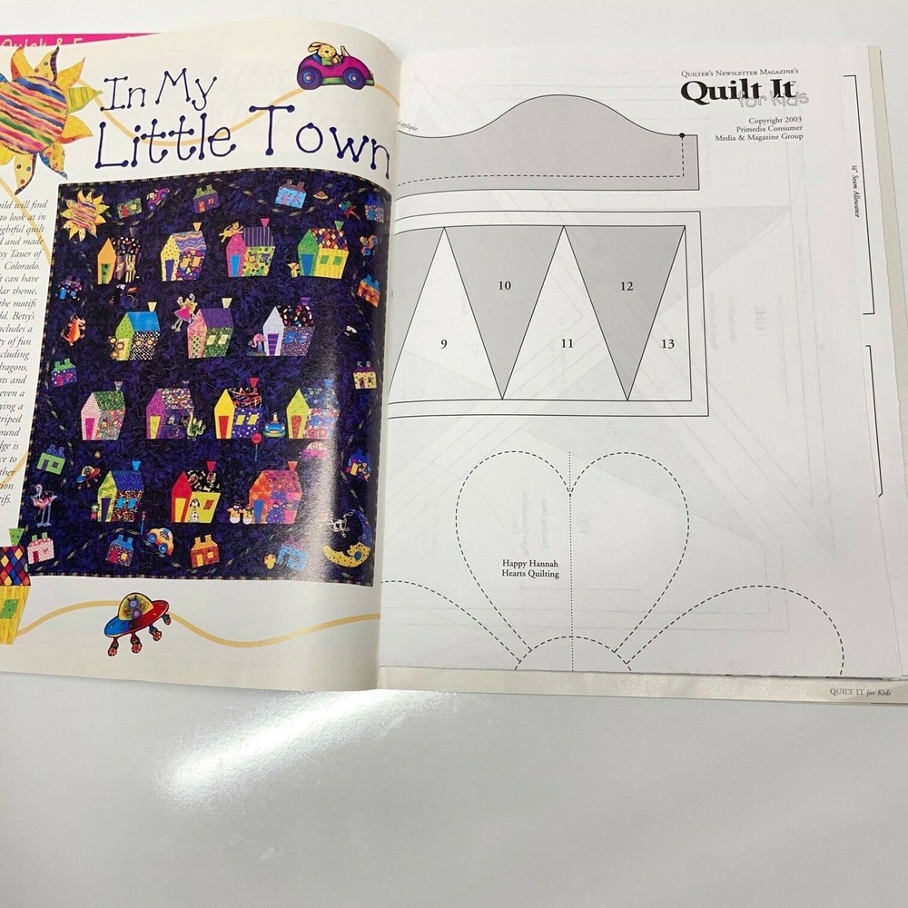Quick and Easy Quilts for Kids Back Issues 2003 2004 23 Fun Projects W/ pattern