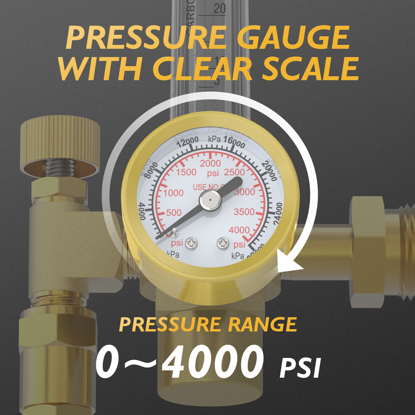 CO2 Argon Flow Meter Gas Regulator Gauge Mig Tig Welding Weld Regulator TIG MIG