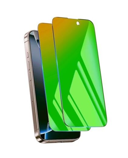 Privacy Screen Protector for iPhone Gradient Green for iPhone 13/13 Pro/14/16E