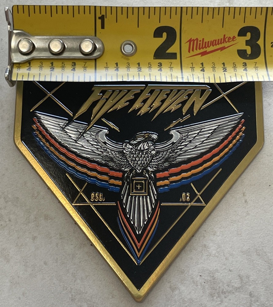 *BRAND NEW* 5.11 TACTICAL CHROME EAGLE 🦅 PATCH GLOSSY HOOK BACKING