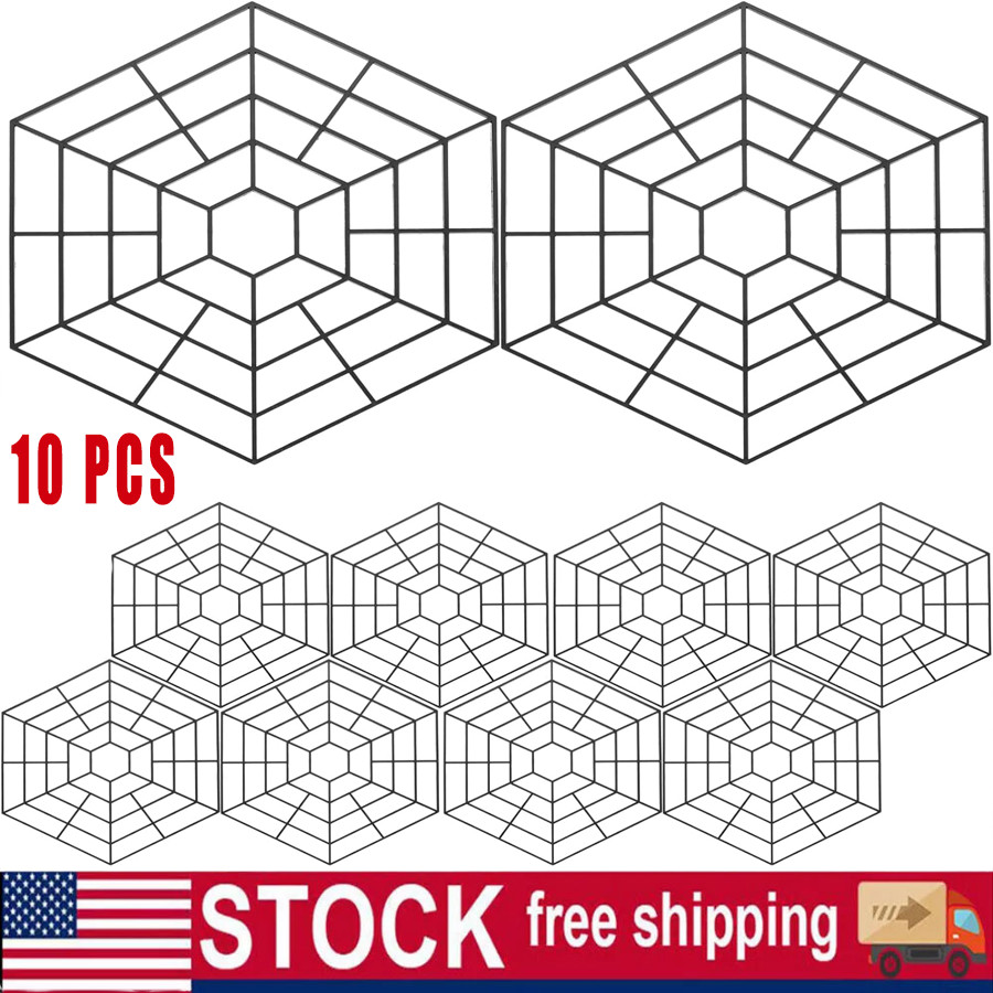Pond Fish Guard Protector Plastic Floating Grid Protective Cover- 10pcs