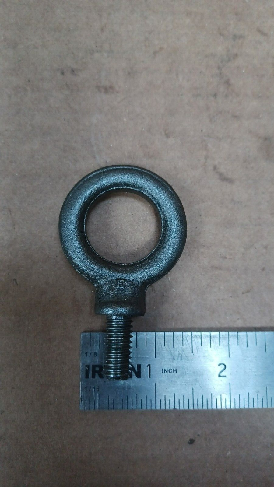 2 pack- 3/8"-16 Lifting Eyebolt w/ Shoulder, 3/4" Thread Length, eye dia. 1"