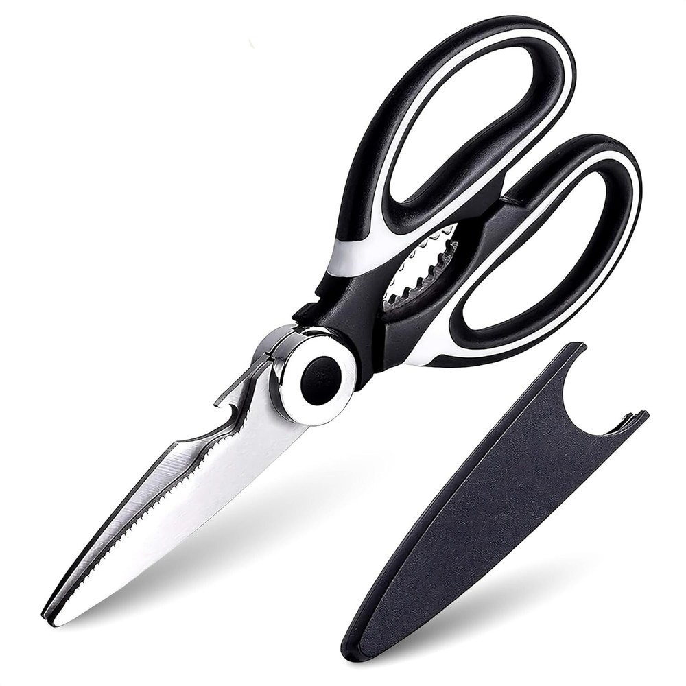 Kitchen Scissors Heavy Duty, Multi-Purpose Shears for Meat, Fish & Veggies