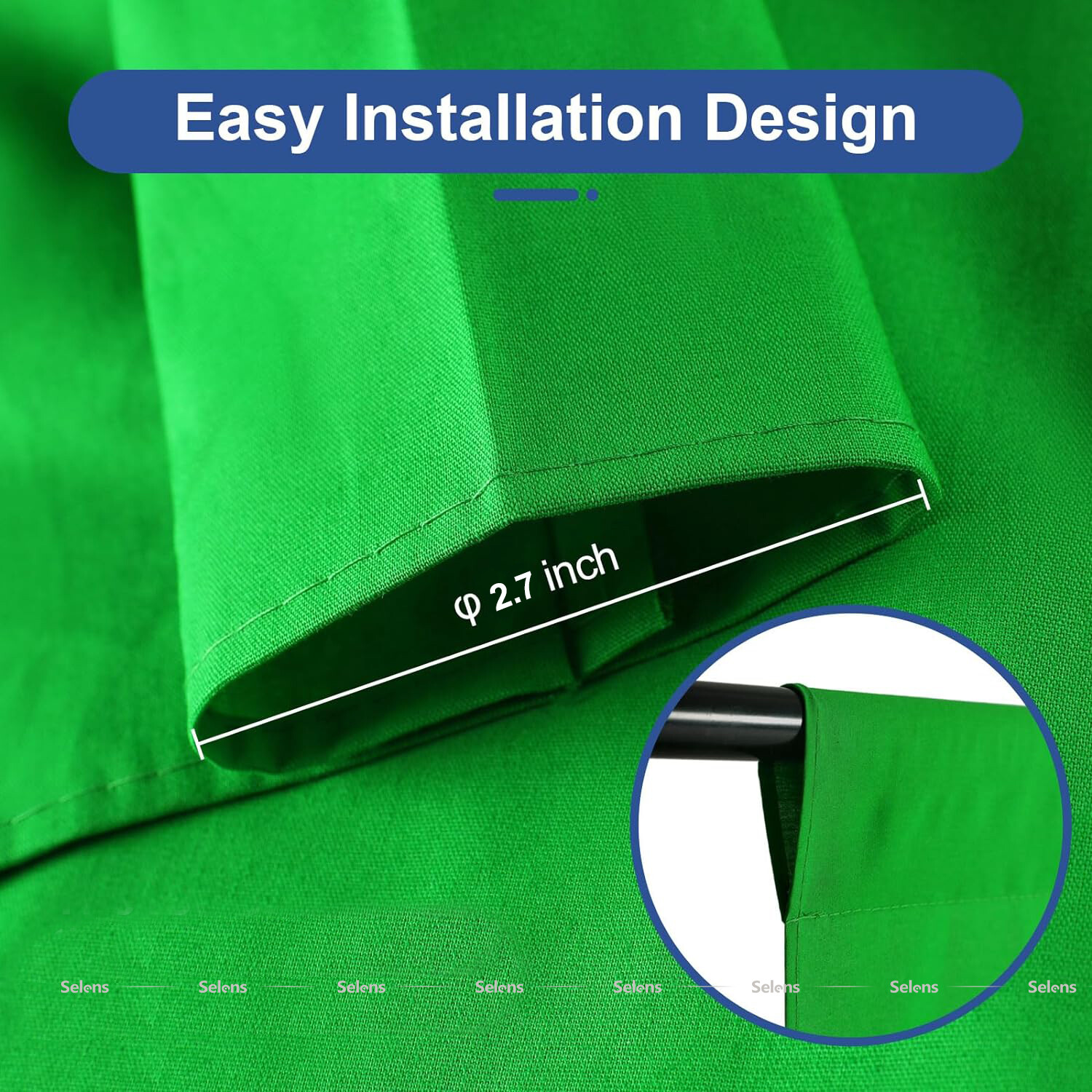 Selens 10 x 10ft Green Chromakey Backdrop Screen Photography Background Studio