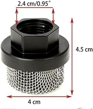 (5/Pack) 246385 Hose Inlet Strainer Filter Suction Mesh BLACK