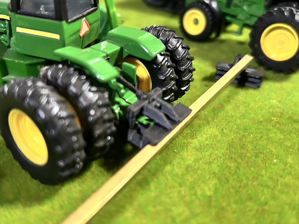 Custom 3d Printed 1/64 Quick Hitch With Implement Adapter