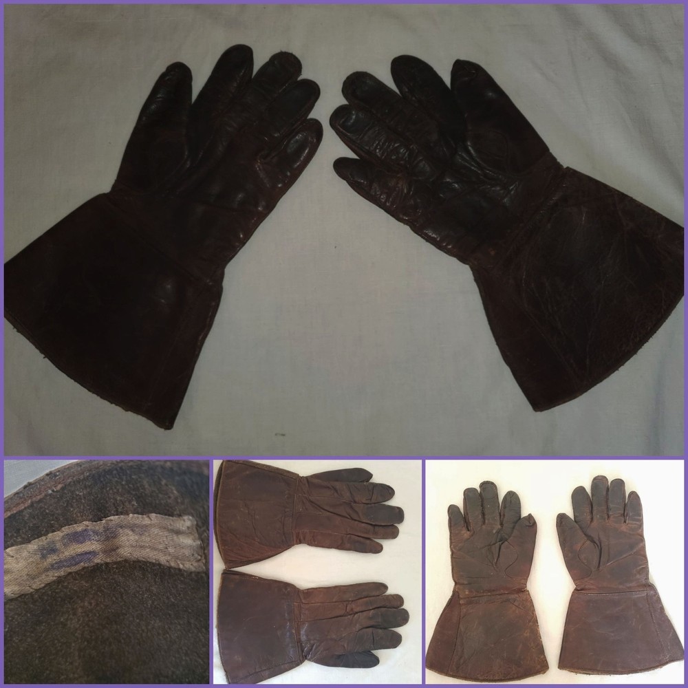 German  flight pilot gloves mitten WWII Russian