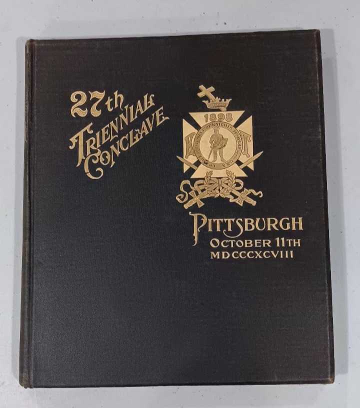 Knights Templar 1898 Pittsburgh Triennial Conclave Souvenir Book MINT CONDITION