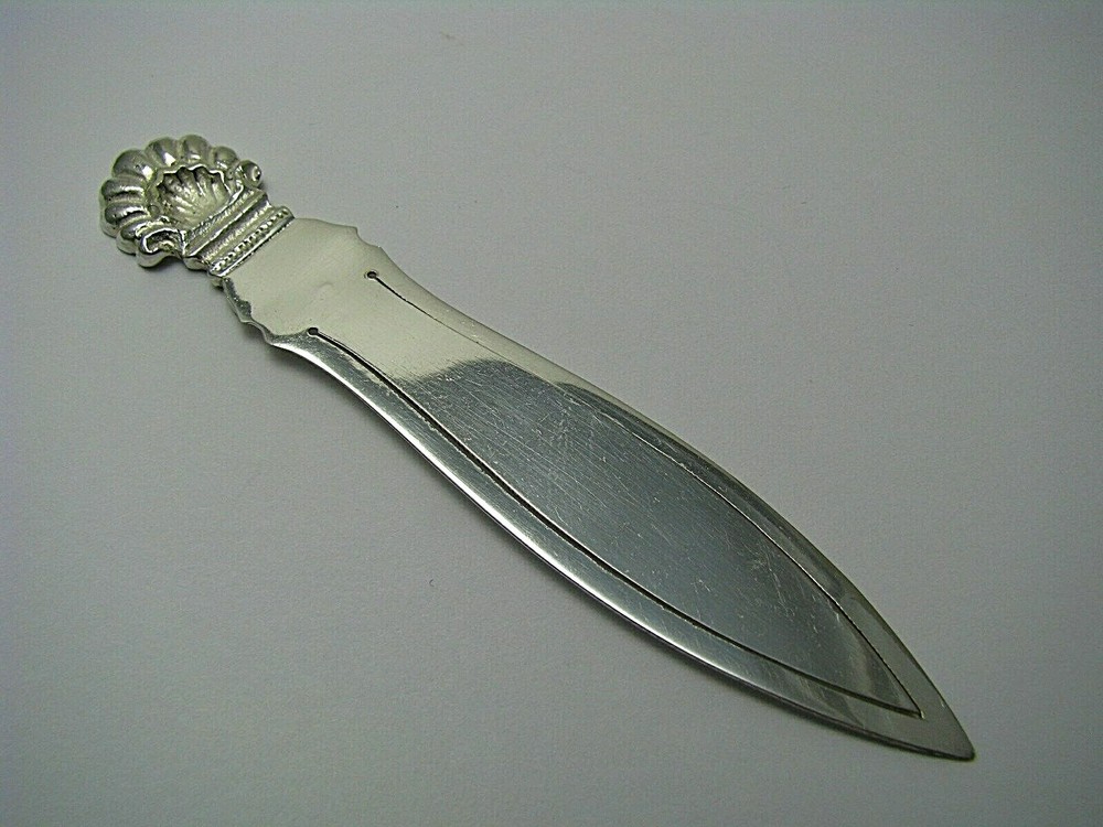 SOLID SILVER BOOKMARK CLIP PAGE MARK 800 Silver ca1960s Excel Cond Rare