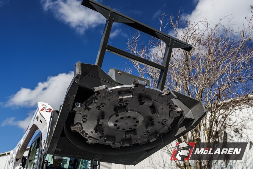 Skid Steer Forestry Disc Mulcher 60" Width with Quick Attach 30-56 GPM