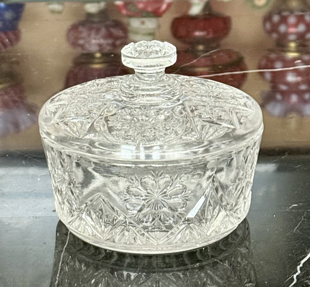 Imperial Lenox Glass Covered Candy Dish Box