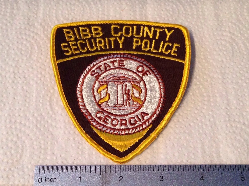 Bibb County Security Police Patch - Georgia - 4" x 4 1/2"