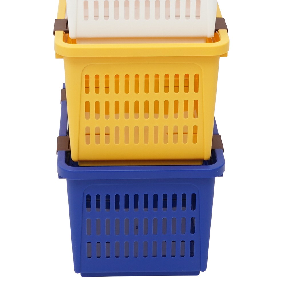 4 PCS Stacking Storage Baskets Modern Storage Bins Stackable Organizer Baskets